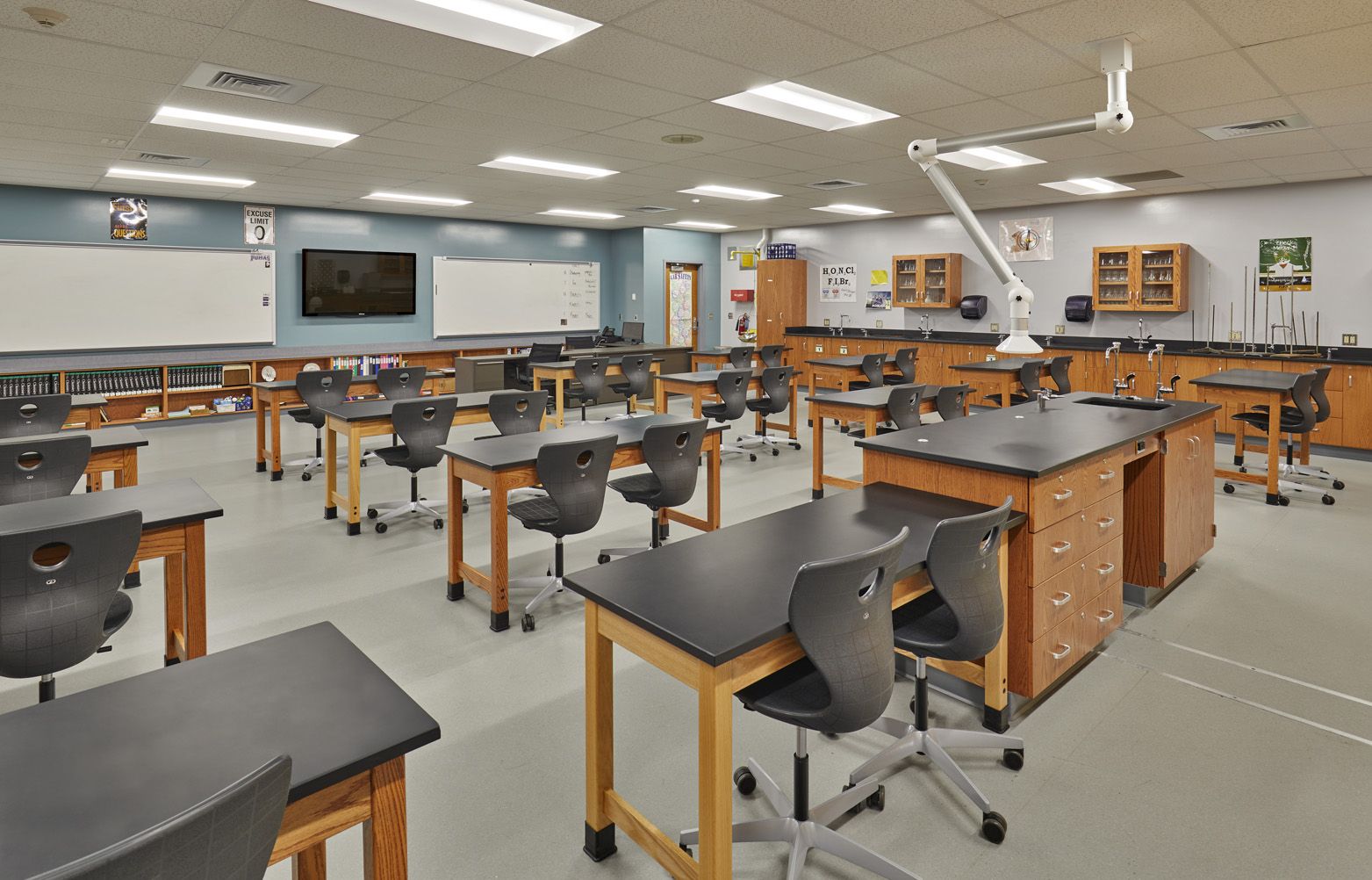 BC Jr/Sr HS Lobby and Chemistry Lab